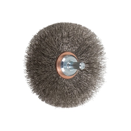 Pferd Mtd Crimped Wheel Brsh, .006 SS Wire, 3 82911